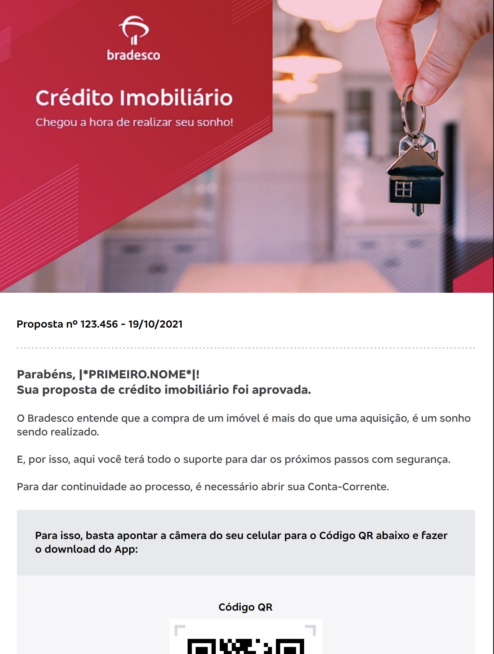 E-mail transacional – Proposta aprovada