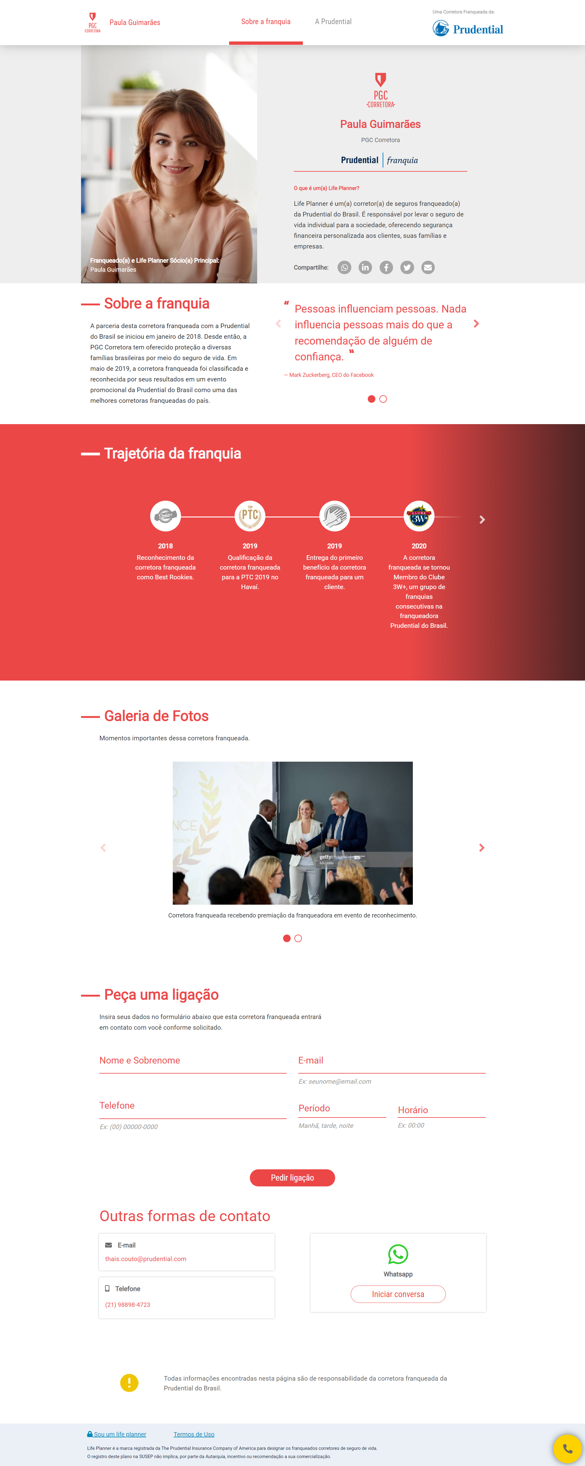 Perfil de Life Planner – Terceiro consultor